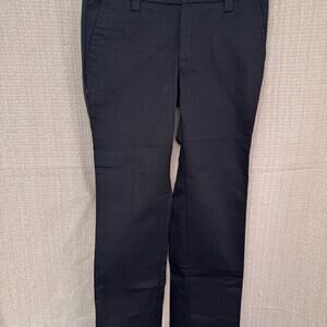 Lands End NWOT Girl's Black Chino Pants Size 7S w/ 22" inseam (S=slim)